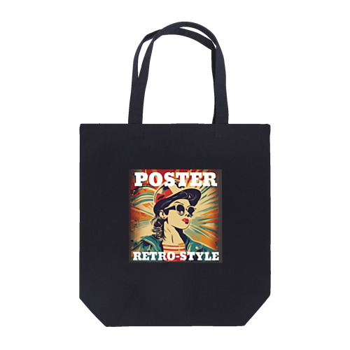 レトロ風ポスター（女性） Tote Bag