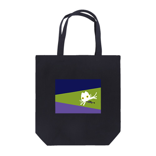 白ネコとサンマ Tote Bag