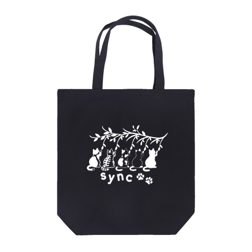 シンクロにゃんこ Tote Bag