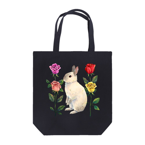 うさぎと薔薇 Tote Bag