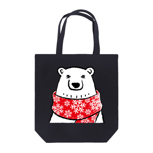 シロクマとマフラー Tote Bag