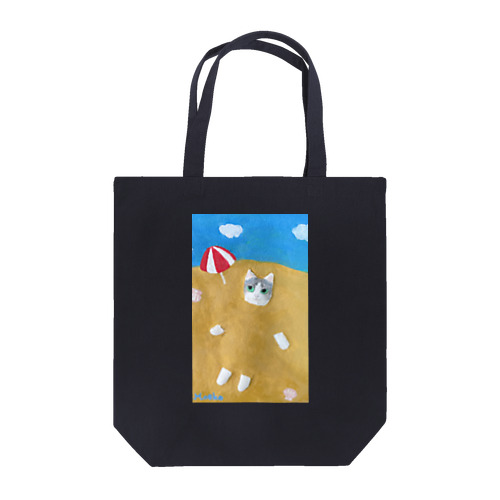 砂蒸し風呂でデトックス（旅するネコ/鹿児島県） Tote Bag