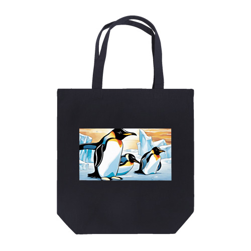 ペンギンと流氷 Tote Bag