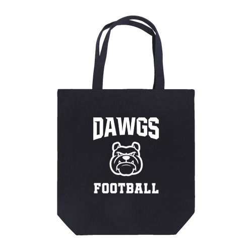 DAWGS_WHITE LOGO トートバッグ