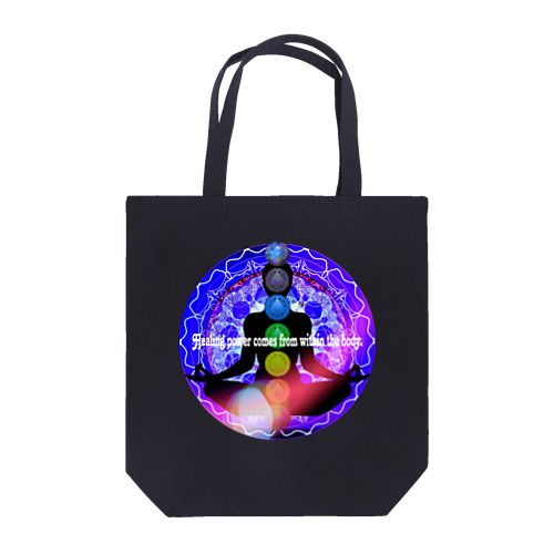 Healing power comes from within the body. Tote Bag