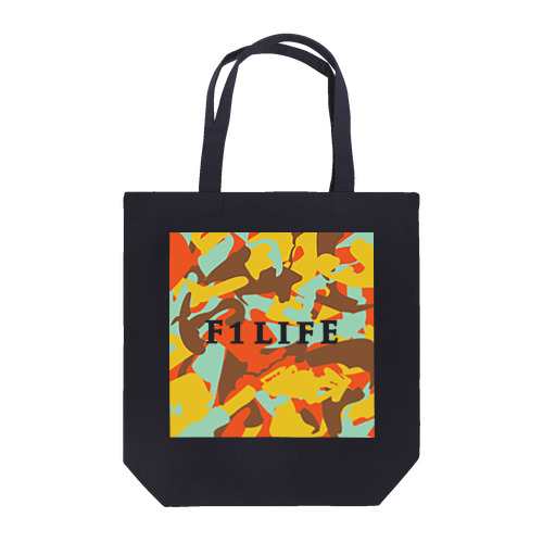 F1LIFE トートバッグ（オレンジ×ネイビー） Tote Bag