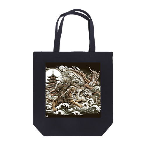 龍虎双舞 Tote Bag