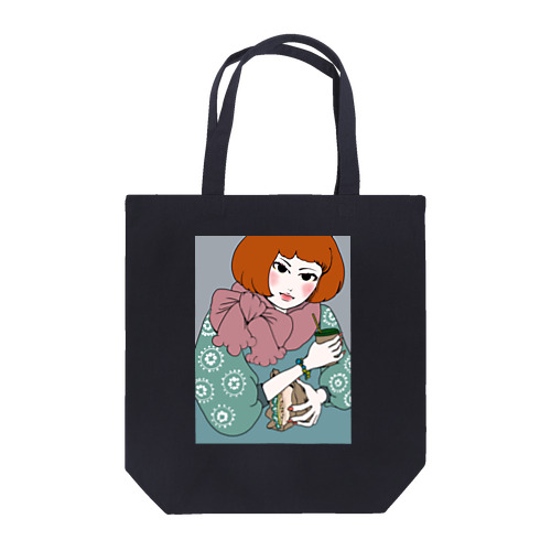 カフェ女子ちゃんトートバッグ Tote Bag