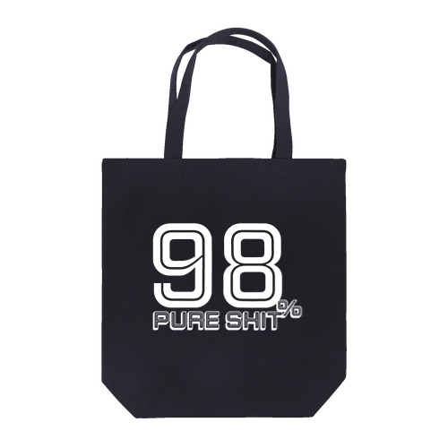 98% Pure Shit Tote Bag