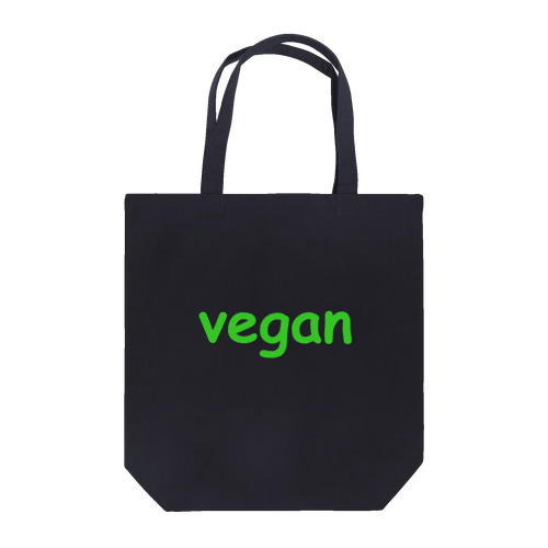 vegan（緑ロゴ） トートバッグ