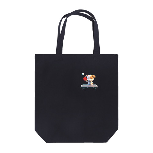 可愛い犬と卓球 Tote Bag