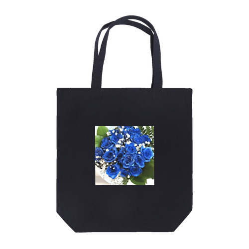 Rose (blue) Tote Bag