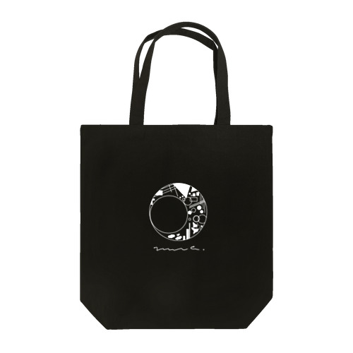 月とわたし　白 Tote Bag