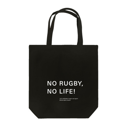 NO RUGBY, NO LIFE! トートバッグ