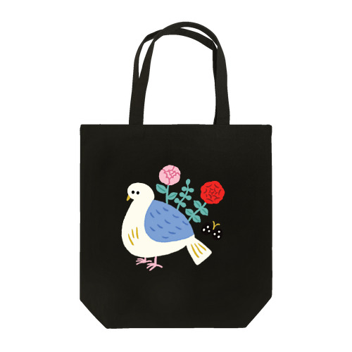 お花の生えた鳥 Tote Bag