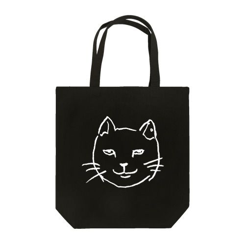 ニヒルな白猫  Tote Bag