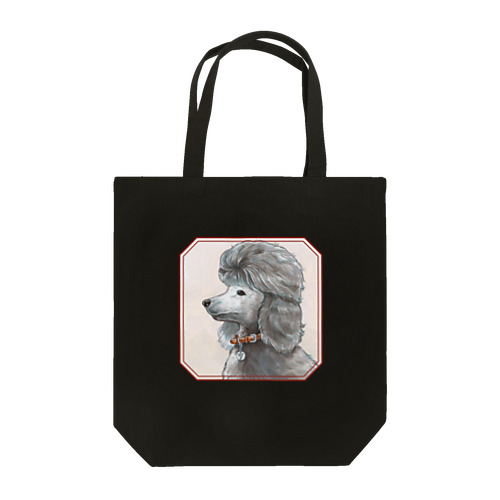 poodle totebag / black Tote Bag