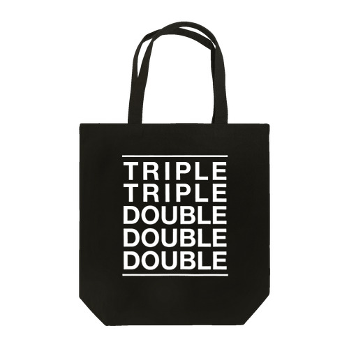 T2D3（白プリント）トートバッグ Tote Bag