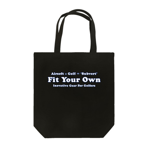 Fit Your Ownロゴ(横：白抜き) Tote Bag
