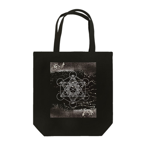 メタトロンキューブ　モノクローム Tote Bag