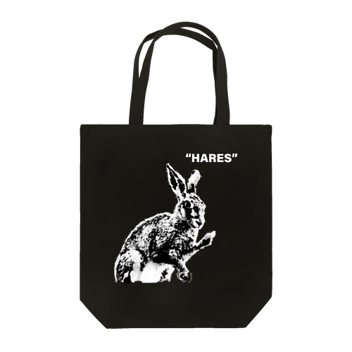 "HARES" Tote Bag