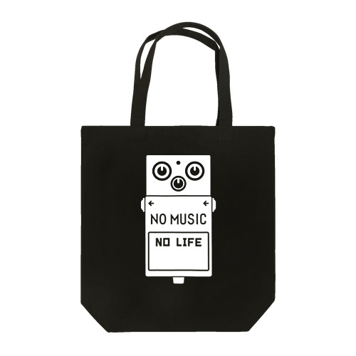 ノーミュージックノーライフ エフェクターデザイン ホワイト Tote Bag
