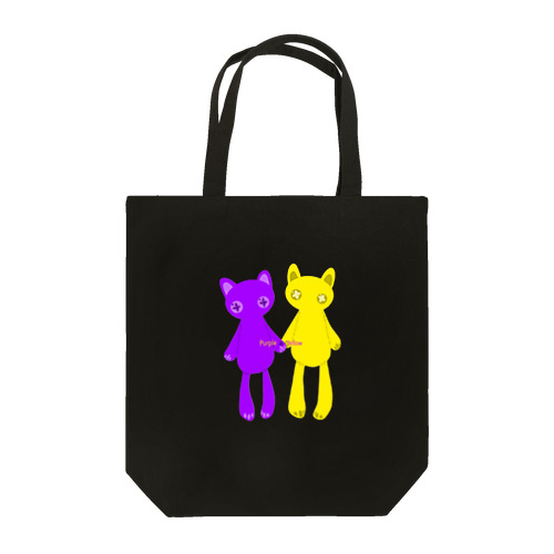 推しペアCATDOLL（purple＆yellow） Tote Bag