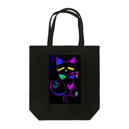 三毛猫ネオン Tote Bag