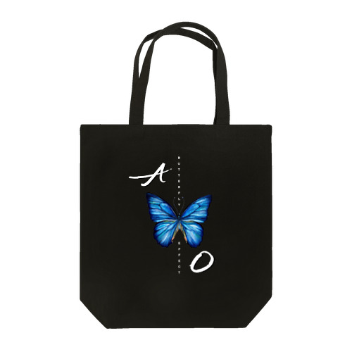 青い蝶🦋縦　BUTTERFLY EFFECT Tote Bag