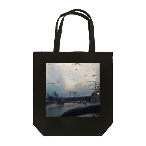 rain road Tote Bag