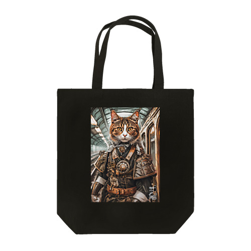 探検家「ジェームス・ニャーン」猫 スチームパンク Tote Bag