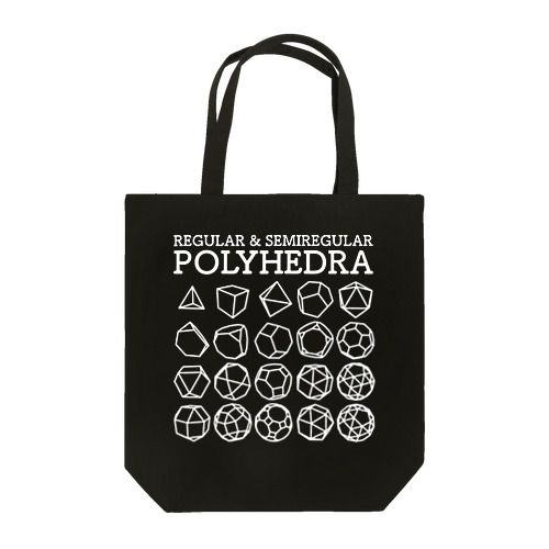 Regular&Semiregular Polyhedra(W) Tote Bag