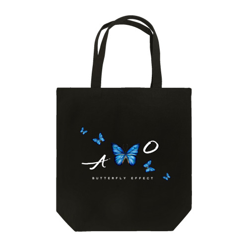 青い蝶　butterfly effect トートバッグ