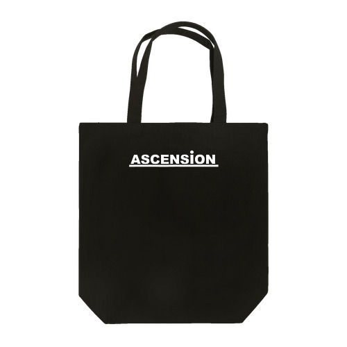 アセンション（ASCENSION）白文字 Tote Bag