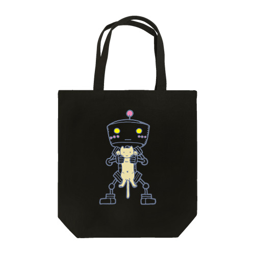 茶ネコとロボット Tote Bag