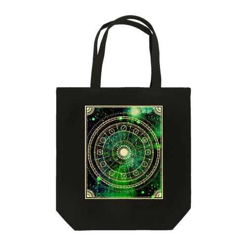 天文時計（グリーン） Tote Bag