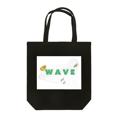 くしゃくしゃ！wave　グラフィックイラスト Tote Bag