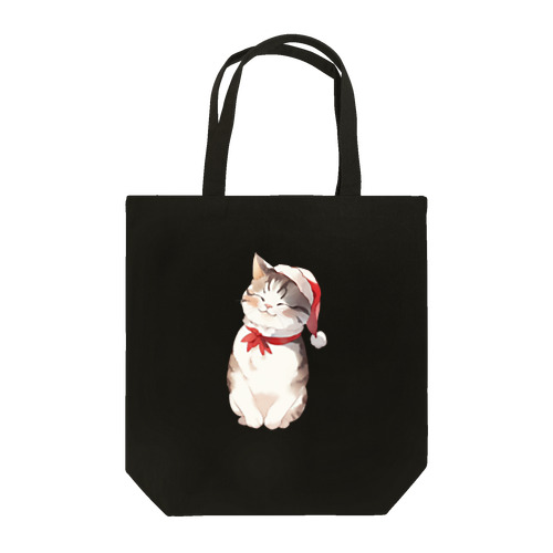 可愛い猫サンタが運ぶ幸せ Tote Bag