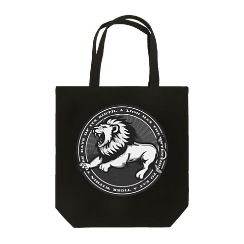 LION IN A CIRCLE Tote Bag