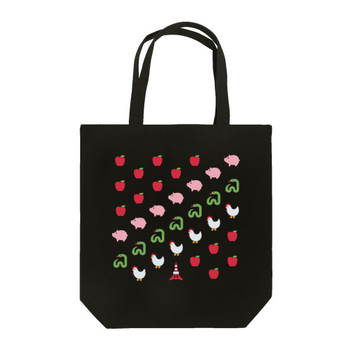 🍎 絵文字 鶏と蛇と豚 🗼 Tote Bag