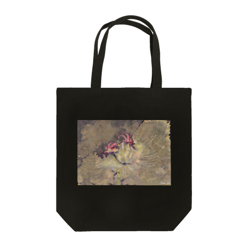 Decomposition of photo by soil (Red Flower) Tote Bag