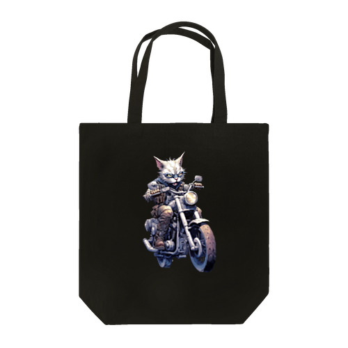 バイクに乗る猫 Tote Bag