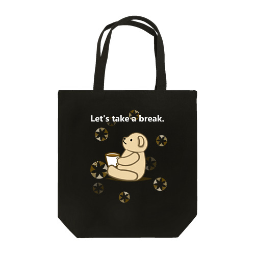 coffee break（ロゴが白） Tote Bag