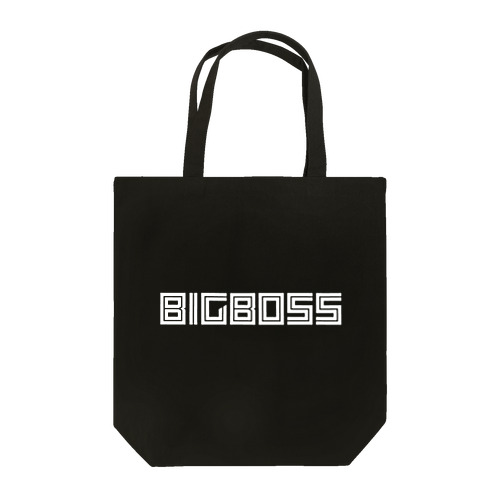 「BIG BOSS」新ロゴ フォント 白文字 トートバッグ