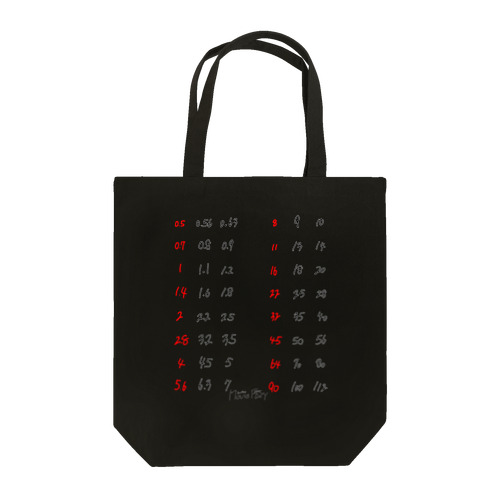 F値(白字) Tote Bag