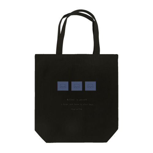 blue three neko Tote Bag