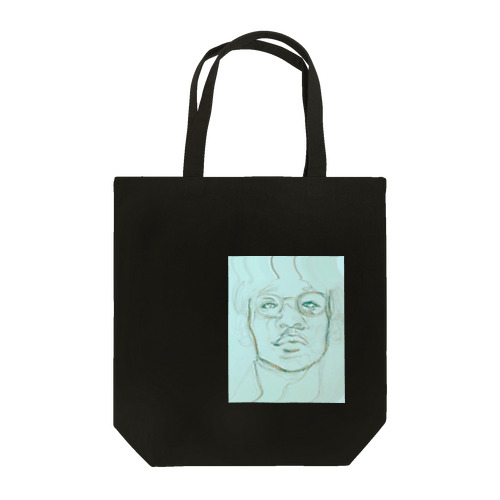 summer blue portrait Tote Bag