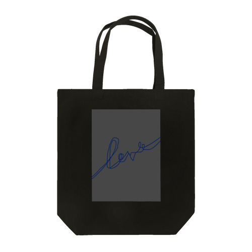 Charcoalgray ✖️ Blue Logoart Tote Bag