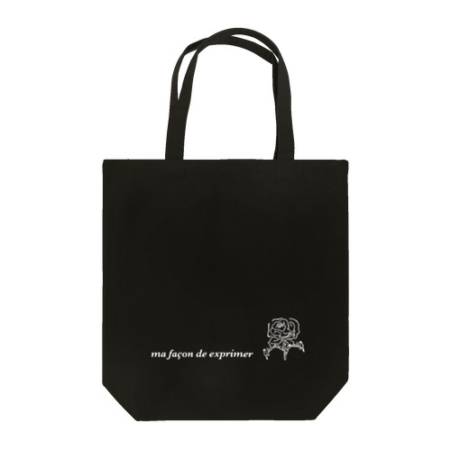 "Videau-flower" black Tote Bag