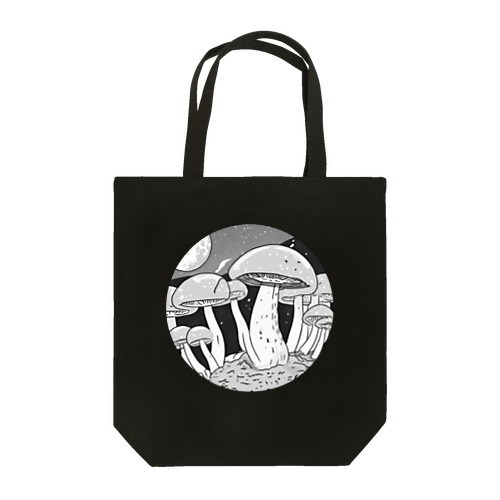 月面キノコ(モノクロ) Tote Bag